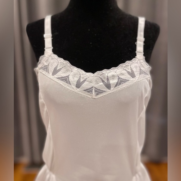 Vintage Pink Lady white nylon teddy bodysuit - Picture 2 of 14